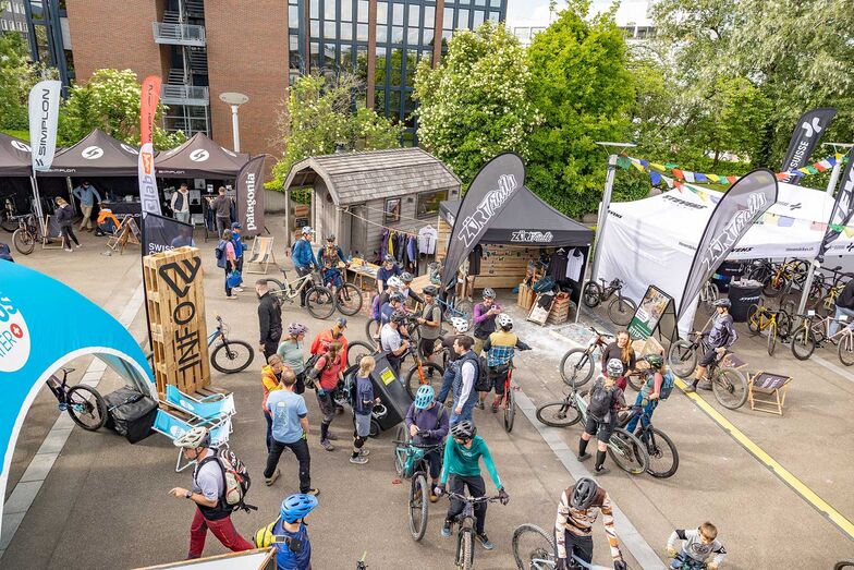 Das Veranstaltungsgelände in der Brunau bietet Testmöglichkeiten für sämtliche Sportbikes, für Rennvelos, Gravel- und Mountainbikes. Foto: Cycle Week / © Jagdzoom@Roman