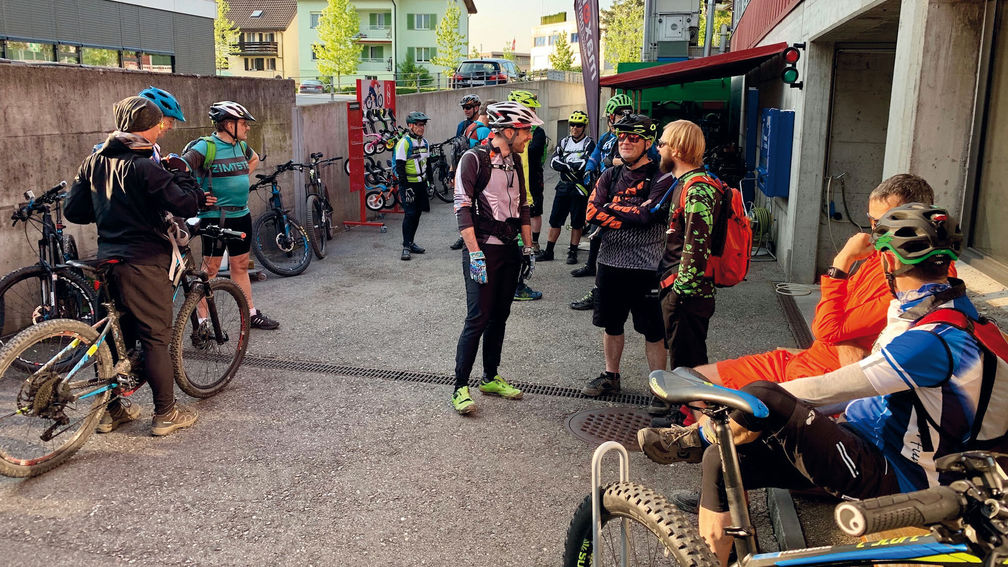 Beliebter Biketreff